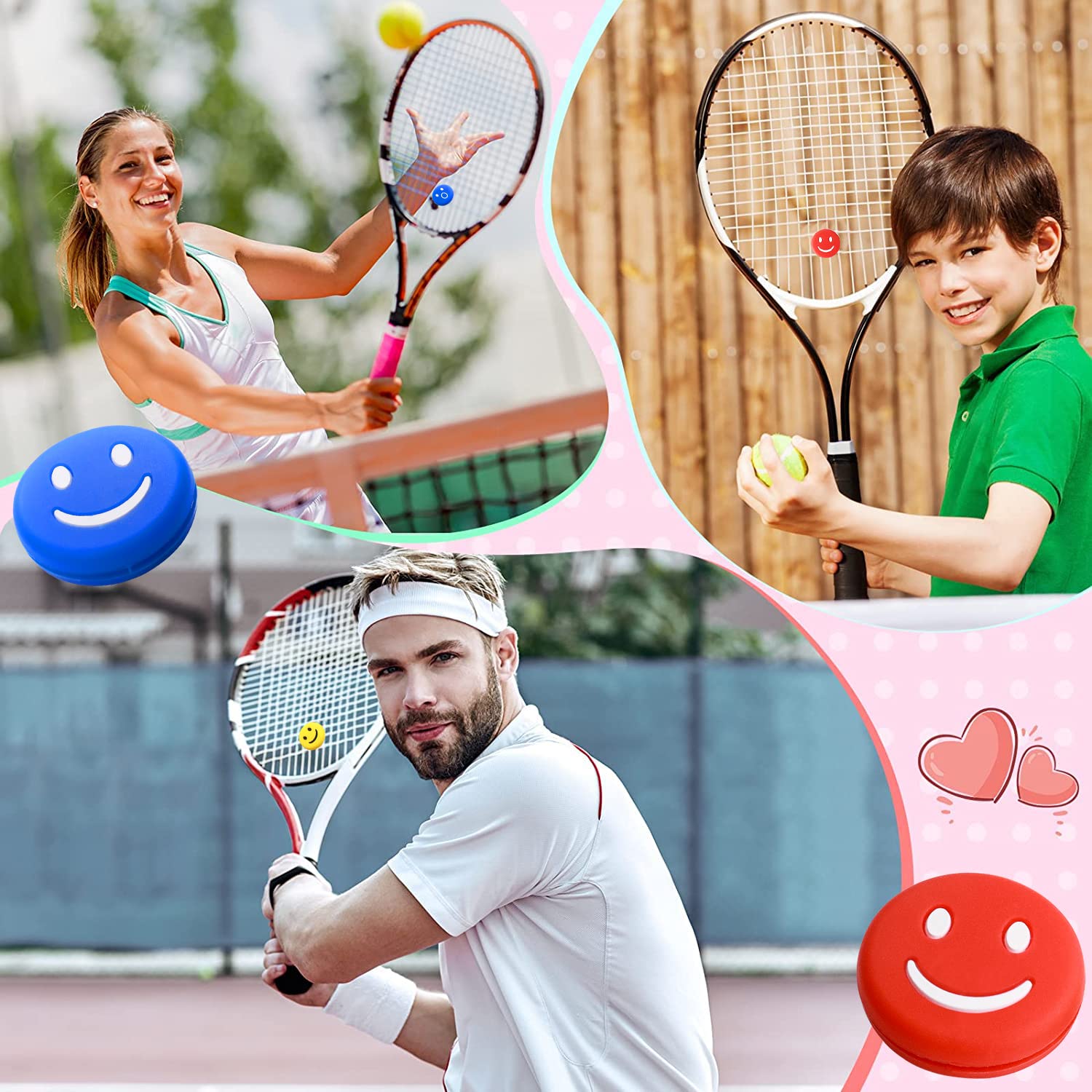 Amortisseur De Vibration En Silicone Pour Raquette De Tennis Harvey, Amortisseur Antichoc, Accessoires De Sport