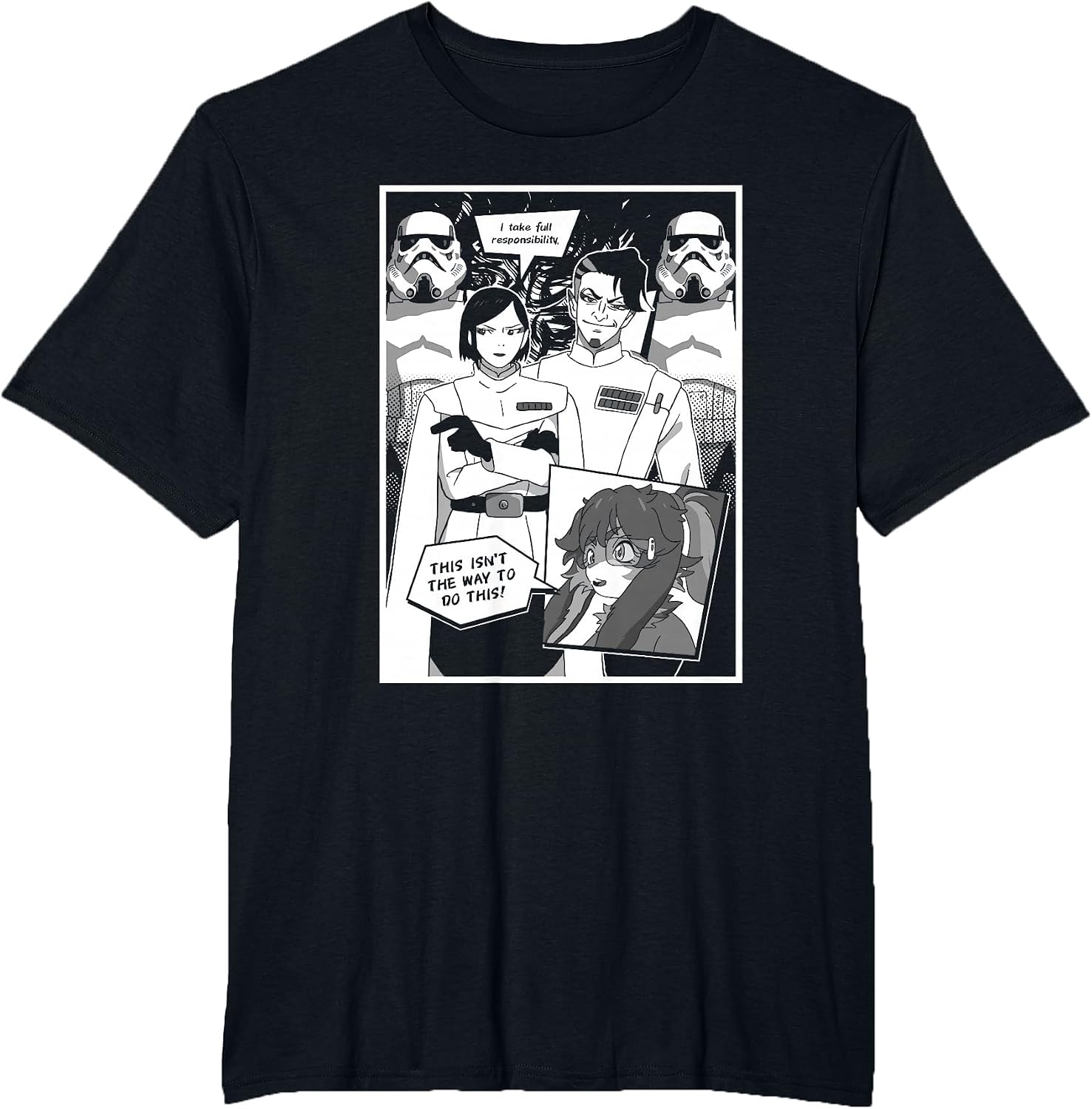 Star Wars Visions Lop & Ocho Group Shot Comic T-Shirt