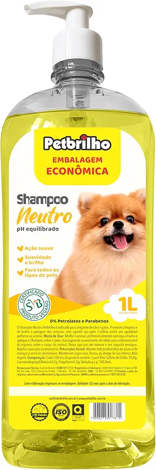 Shampoo Petbrilho Neutro 1L