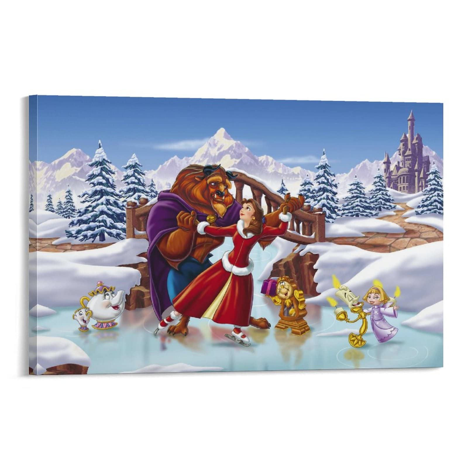 IIM Beauty And The Beasts The Enchanted Christmas Poster Decorative  Painting Canvas Wall Posters And Art Picture Print Modern Family Bedroom  Decor Posters 12x18inch(30x45cm) : Amazon.co.uk: Home & Kitchen