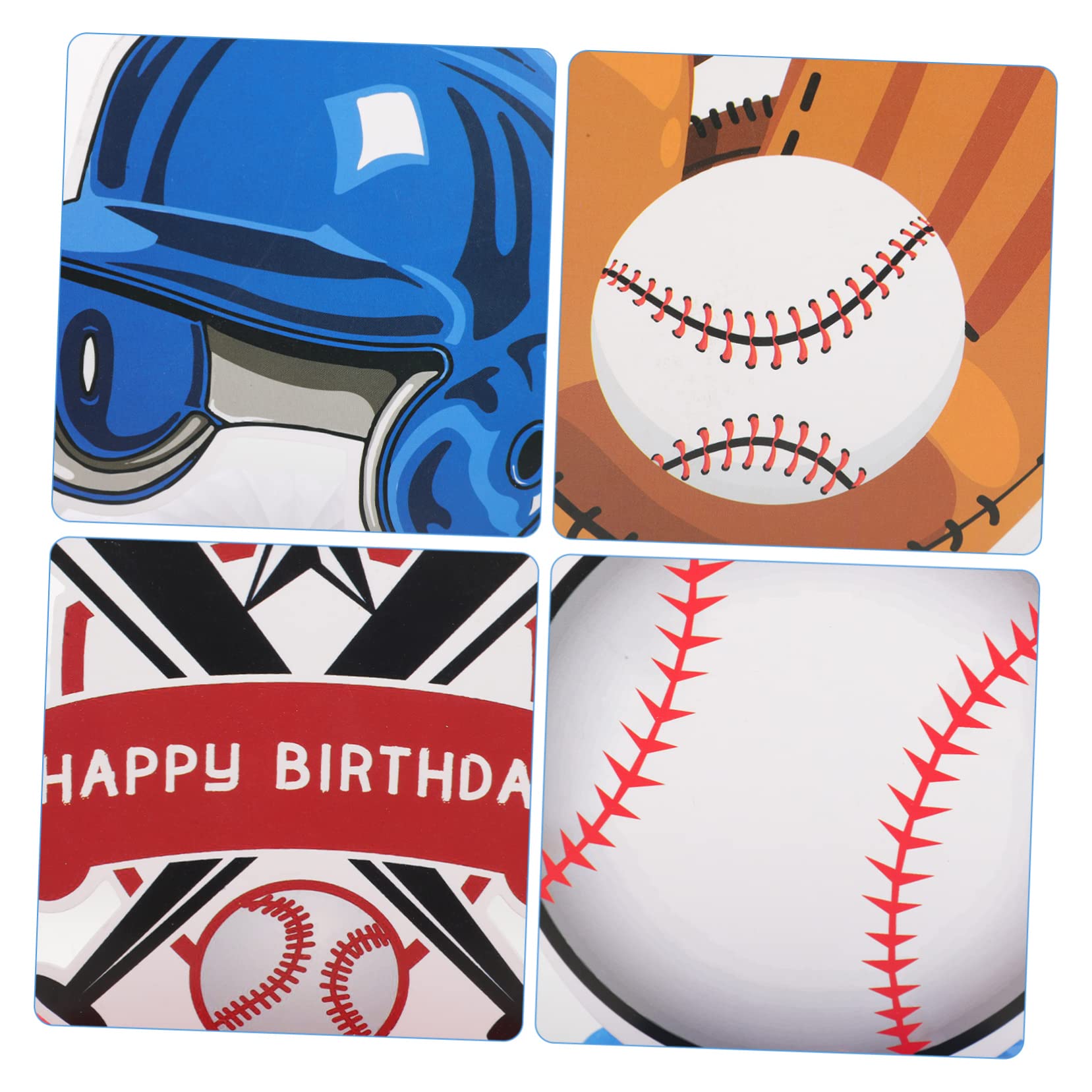 Lot de 9 centres de table en nid d'abeille de baseball pour tables, centres de table de fête sur le thème du baseball, centres de table de fête d' anniversaire, centres de table