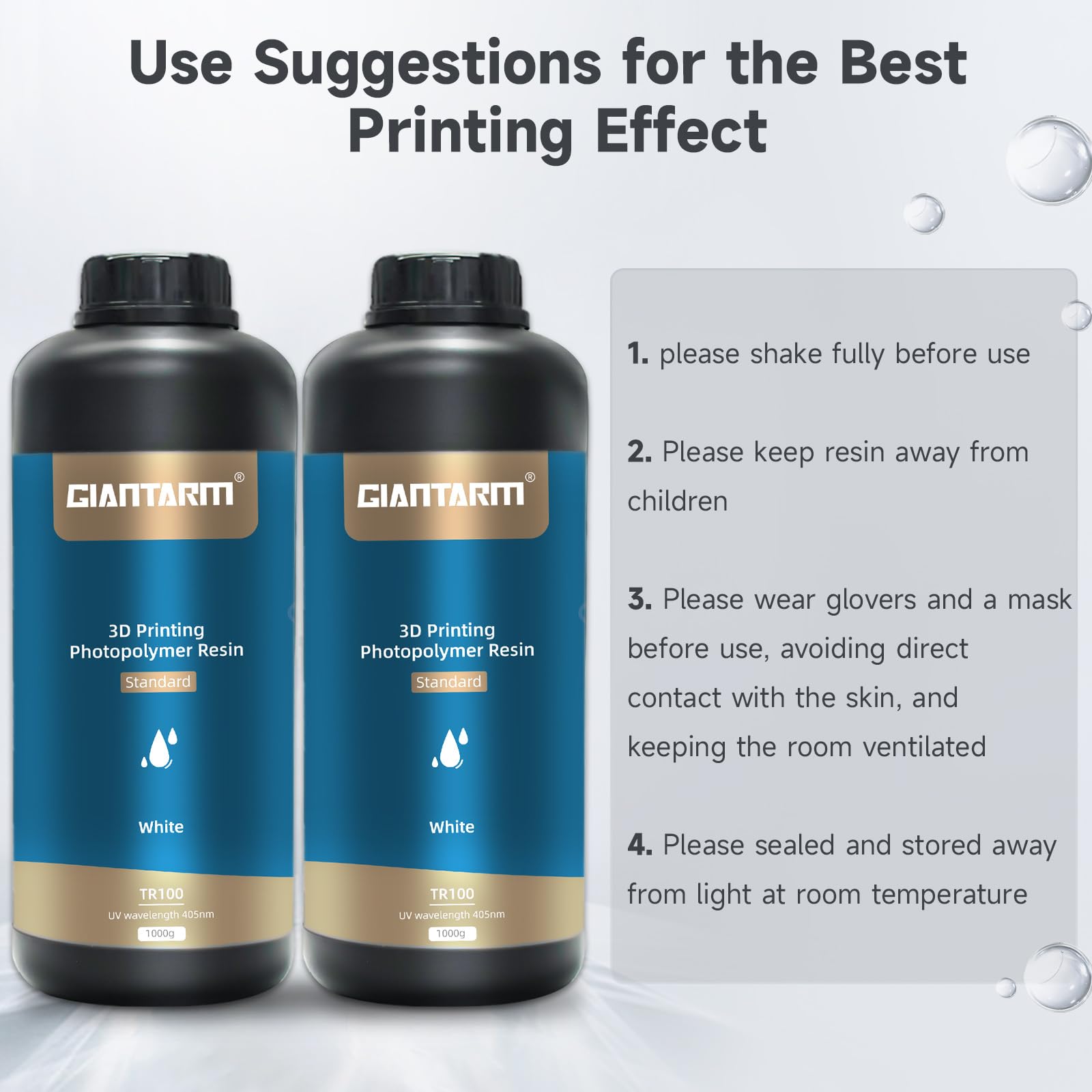 ANYCUBIC ABS-Like Resin 2.0 High Strength & Toughness Low Shrinkage 3D ...