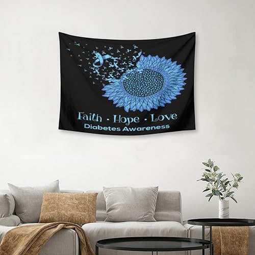 Vista 3 de IUWOKIAYN My Shawtys Got Low Low Blood Sugar Funny Diabetes Awareness Classroom Decor Wall Art Office Wall Decor Home Decor Style Tapestry for