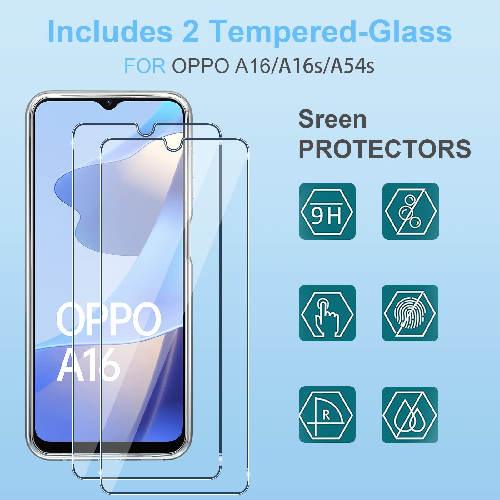Cover Oppo A16, A16S NFC Custodia Bordi Rinforzati