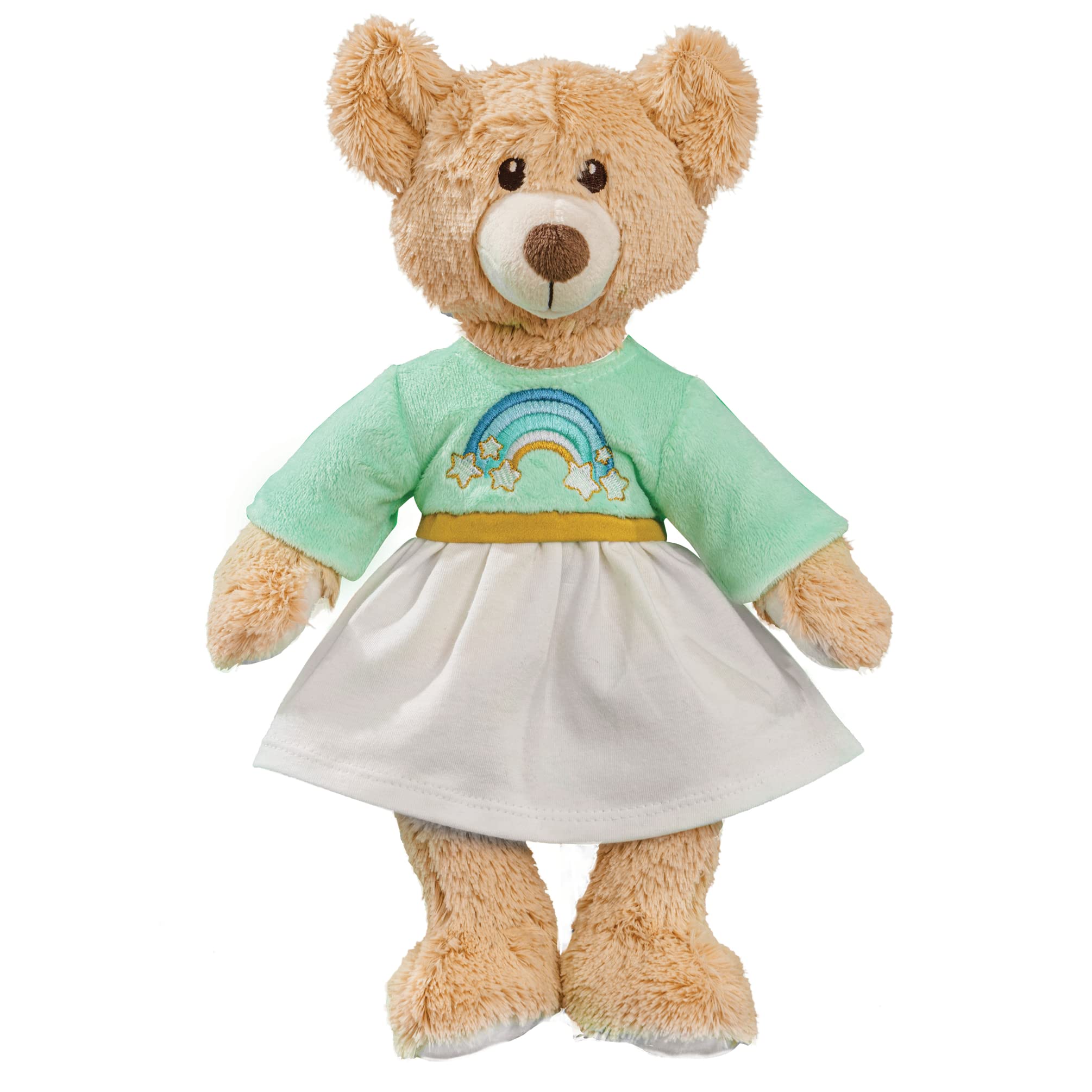 Doudou Teddy Rainbow Heleless 65 le cadeau de naissance idéal avec robe