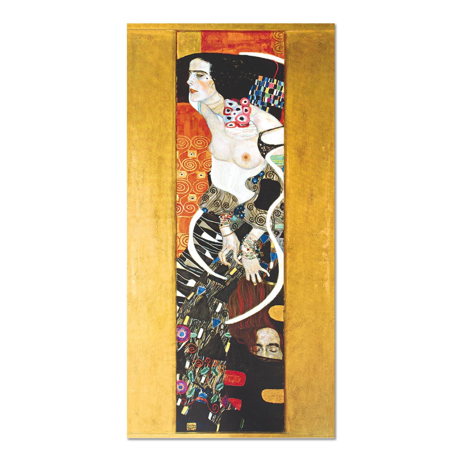 Gemälde Auf Acrylglas - Gustav Klimt 'Judith II' | 70x140 Cm, Fertig Zum Aufhängen