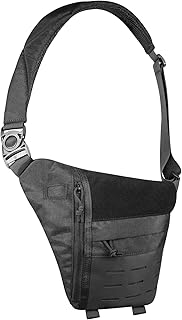 Tactical Travel Crossbody Sling Bags Concealed Carry,Lightweight Anti Theft Backpack Safe CCW hidden Gear storage bag for Man and Woman (Black) - TAC5TAC