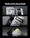 Lexar ARMOR SILVER PRO SD Card 256GB, UHS-II SD Memory Card, Stainless Steel, C10, U3, V60, 6K UHD Video, up to 280MB/s Read, 160MB/s Write, SDXC Card for DSLR/Camera/Photographer/Videographer gallery image