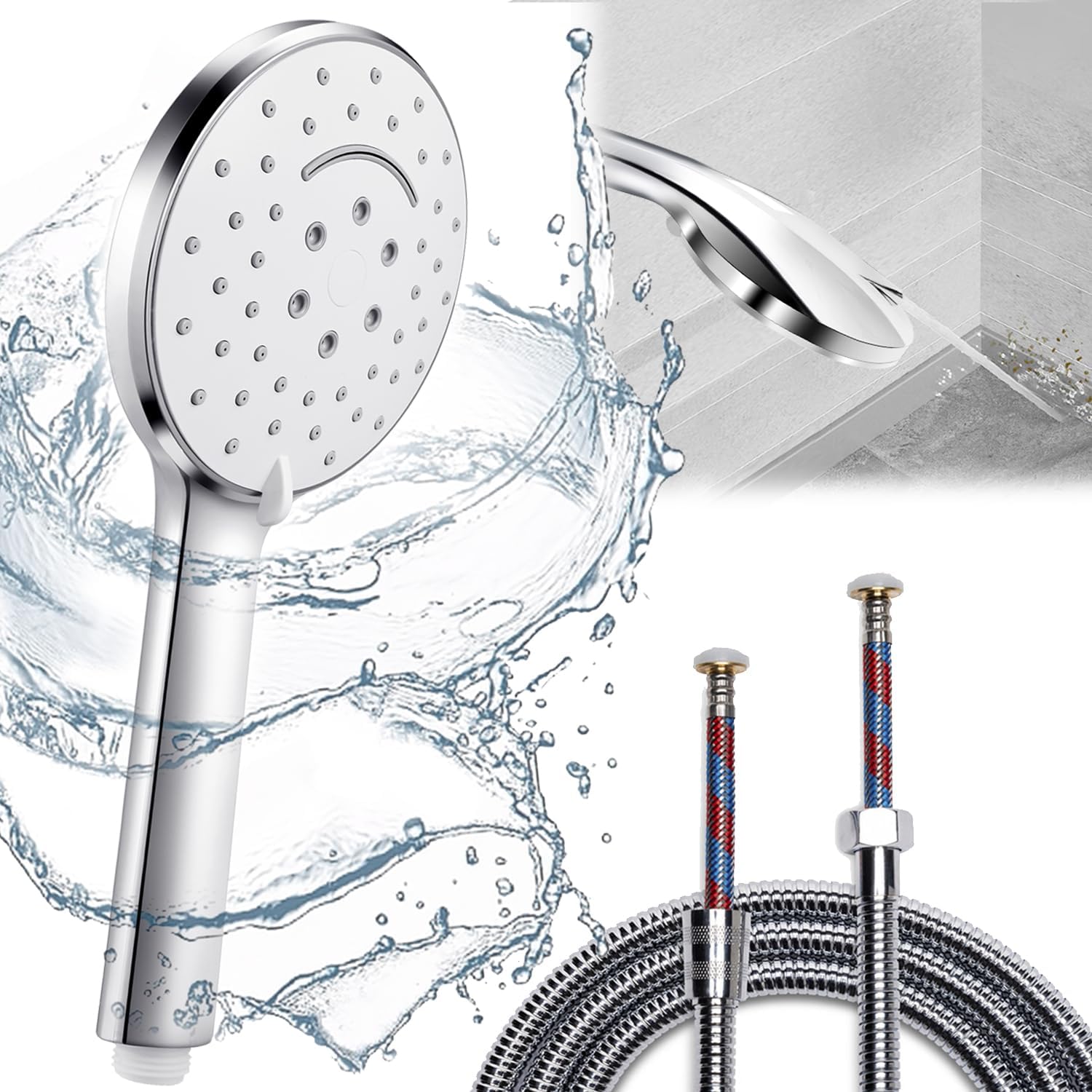 Kit Pulizia Soffione Doccia 20 Pezzi - Spazzoline Anti-Intasamento Per Fori Piccoli Con Plettri In Acciaio - Foto 11