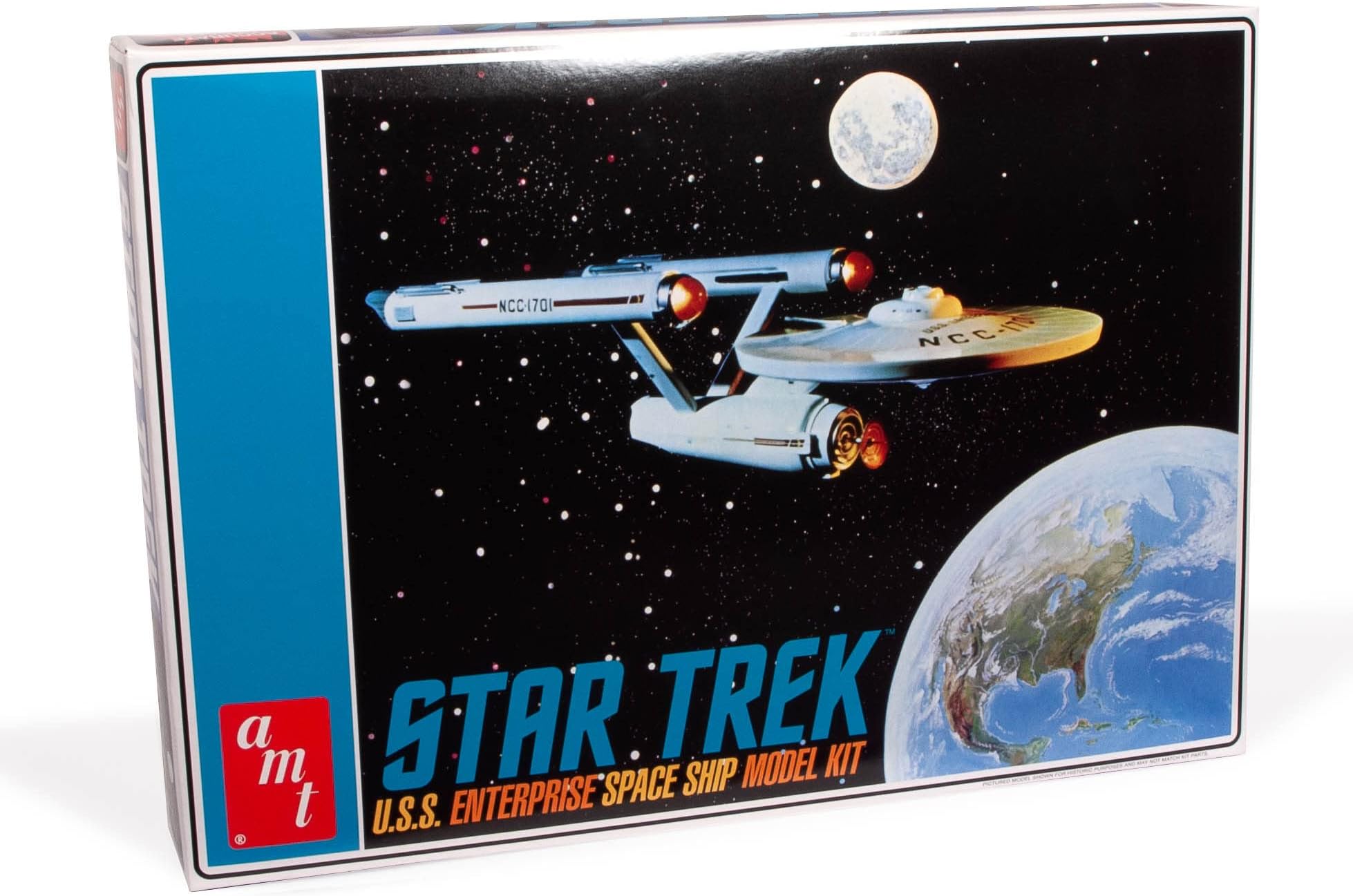 AMT Round2 1/650 Star Trek Classic U.S.S. Enterprise Plastic Model Kit, USS Enterprise NCC 1701