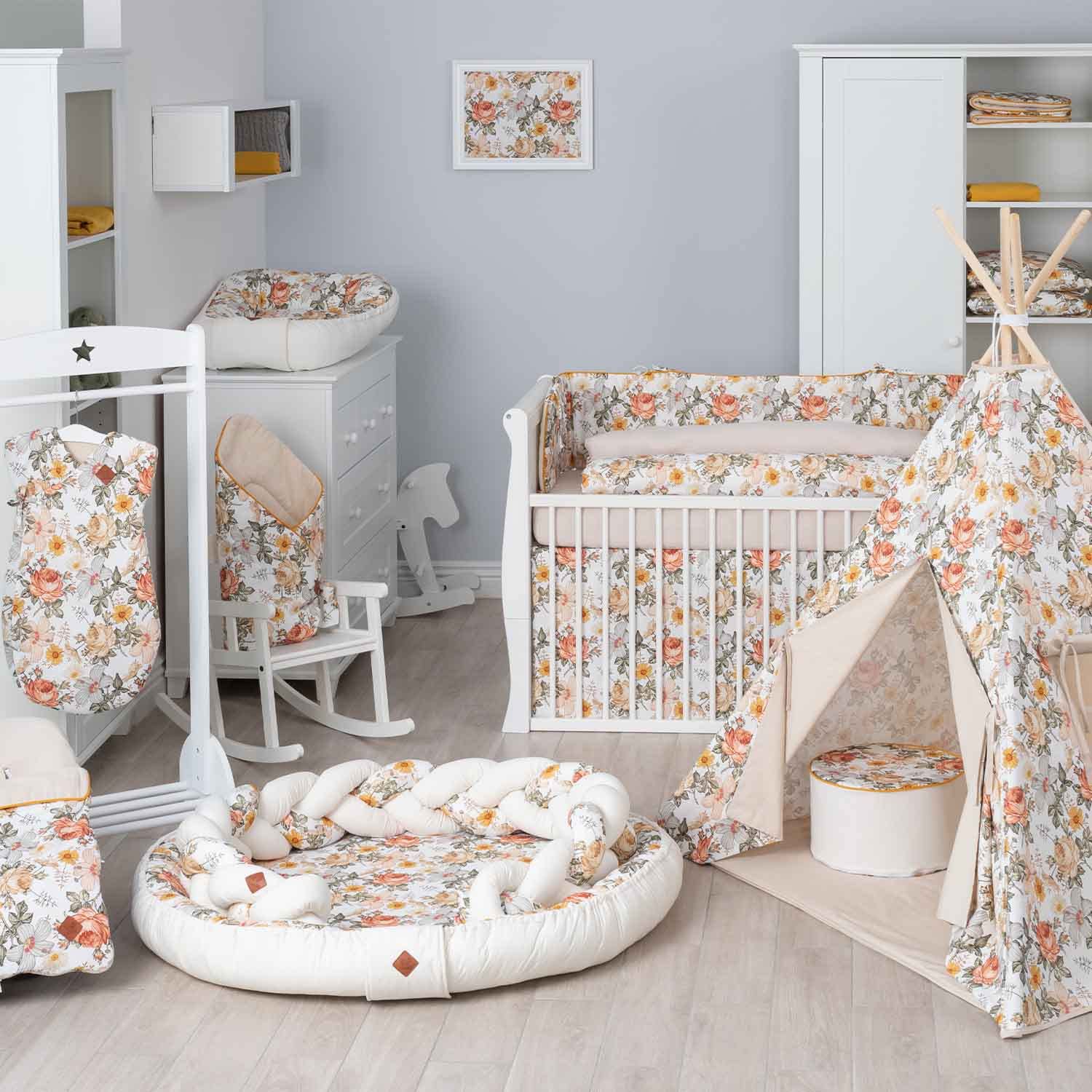 SEVIRA KIDS | Tapis à langer nomade, Néo Vintage - 75 x 48 cm - Made in France