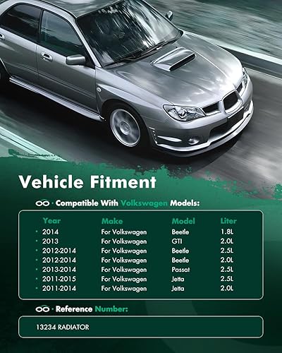 Vista 42 de SCITOO Radiador 2839 apto para Jeep 2006-2010 para Jeep para Commander 3.7L 2005-2010 para Jeep para Grand Cherokee 3.7L 2005-2009 para Jeep