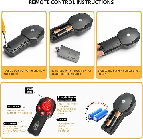 Miniatura 3 de BUCUOYEYE Juguetes de tren para niños y niñas con humo, pistas, con locomotora de vapor, autos de carga, juguetes de tren de Navidad, regalos para