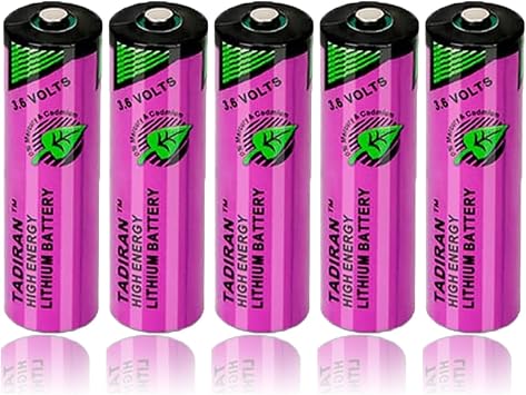 <- Pack of 5 -> TL-5903 AA Battery 3.6V 2400mah for Tadiran TL-5903 SL-360 S7-400 ER14505 TL-2100 TL-5903/s 6ES7971-0BA00 Back-up Battery