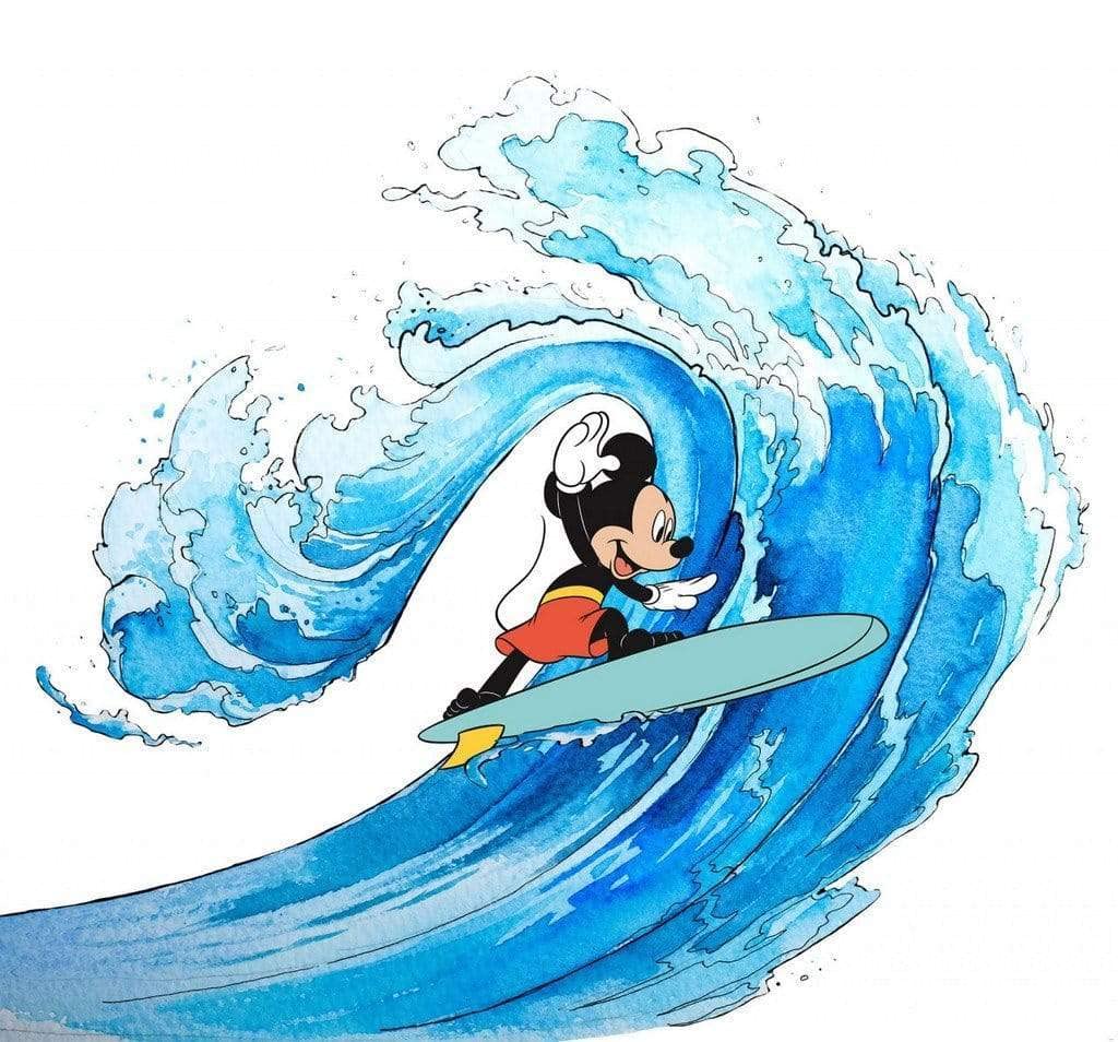 新品 サーフミッキー SURF MICKEY WALL CANVAS ART 新品 サーフミッキー SURF MICKEY WALL CANVAS ART Mickey Mouse
