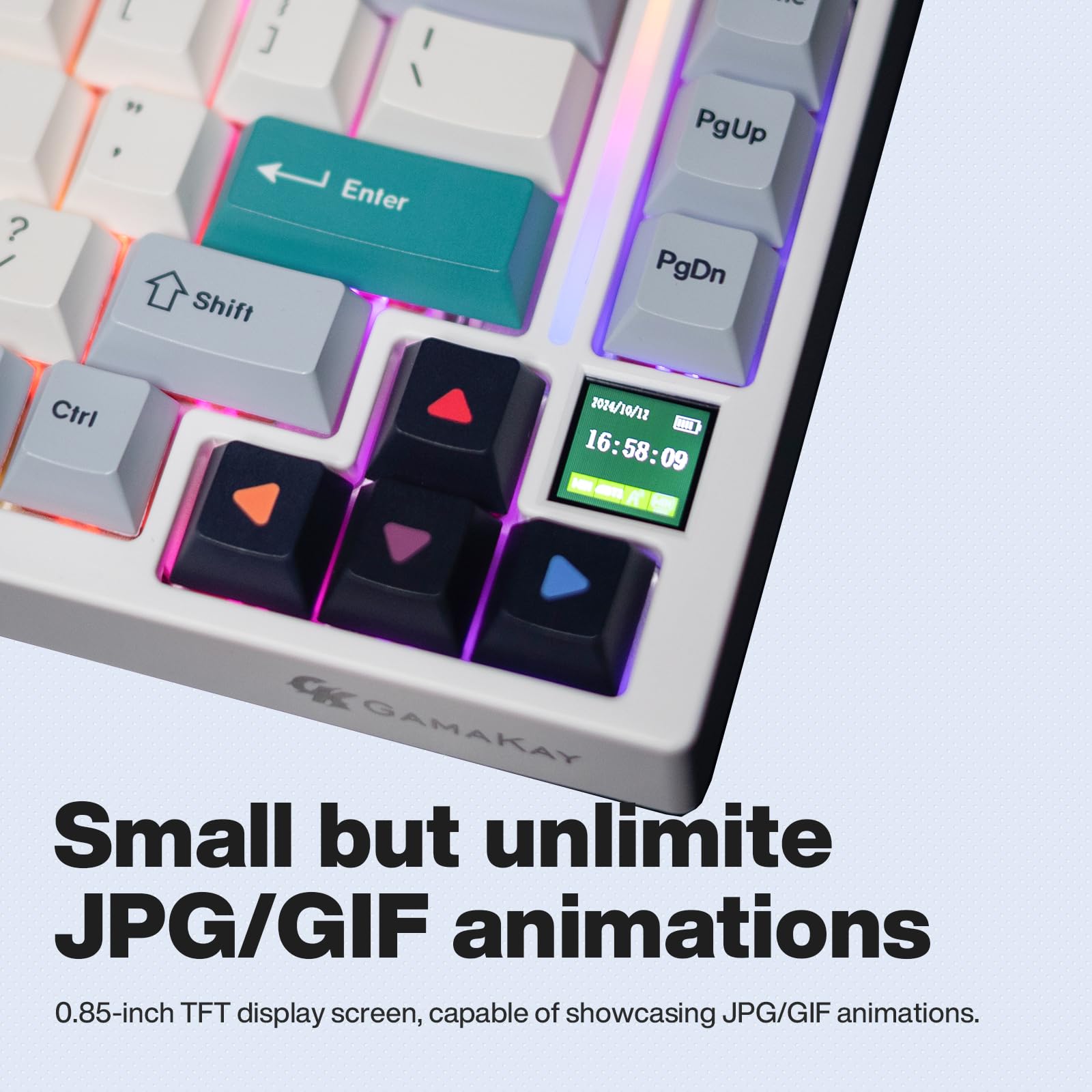 Amazon | GK GAMAKAY TK75-V2 ミュートメカニカルキーボードTFT