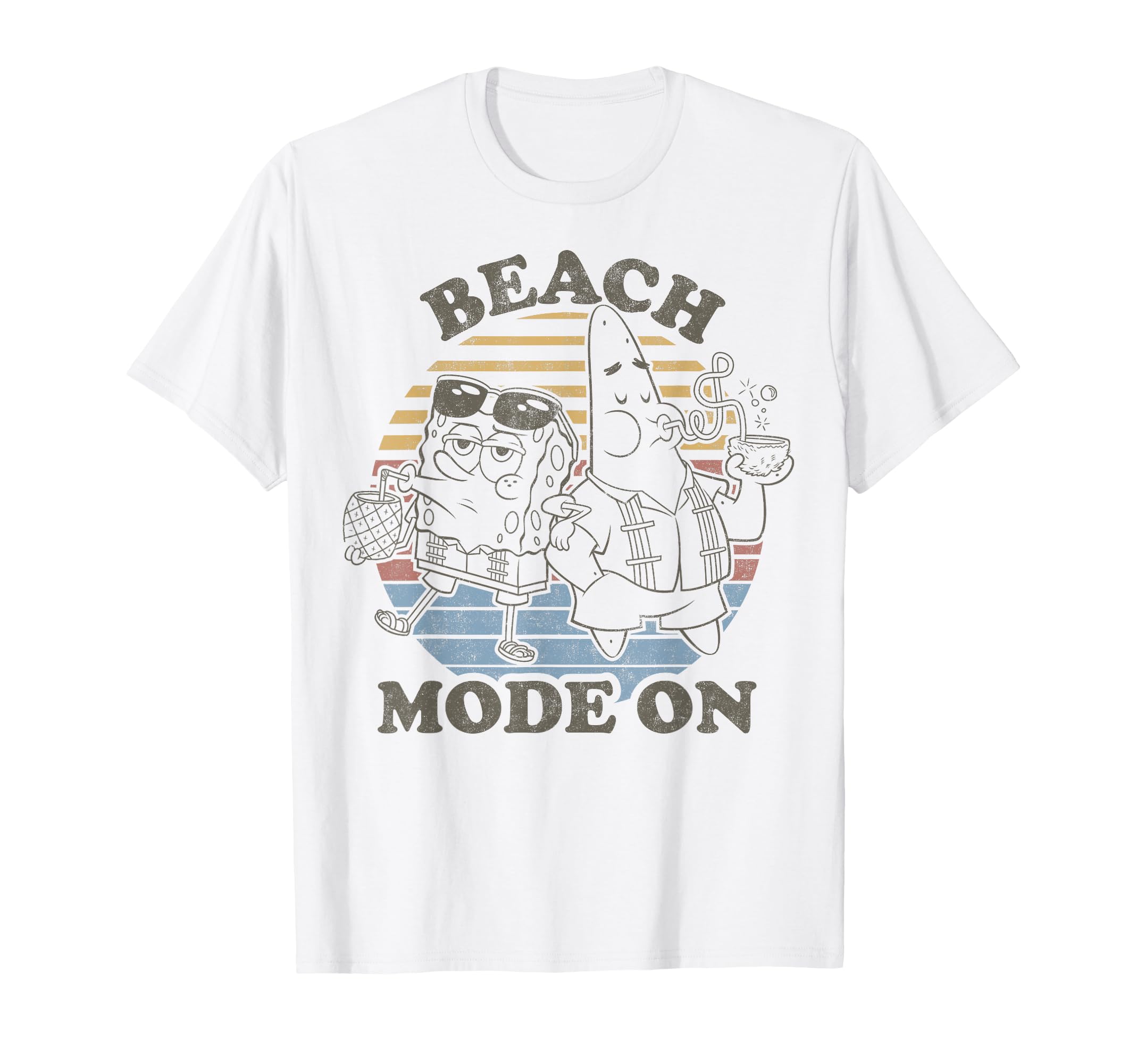 SpongeBob SquarePants Retro Beach Mode On T-Shirt