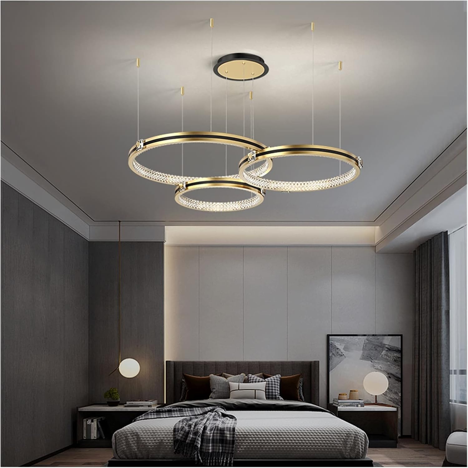 Lampes suspendues LED Modernes Bureau Hall Villa Plafonnier LWX - 5