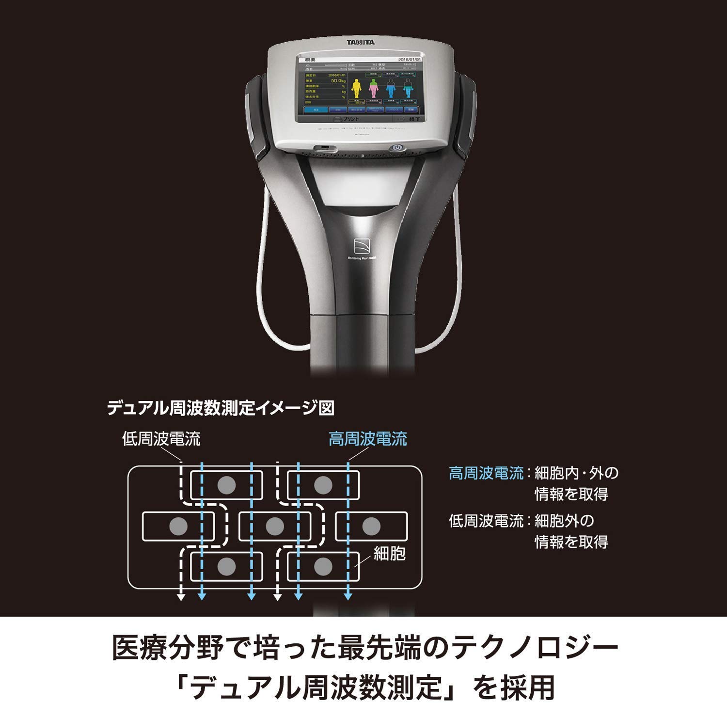 Amazon | タニタ 体組成計 自動認識 医療分野の技術で精密測定 
