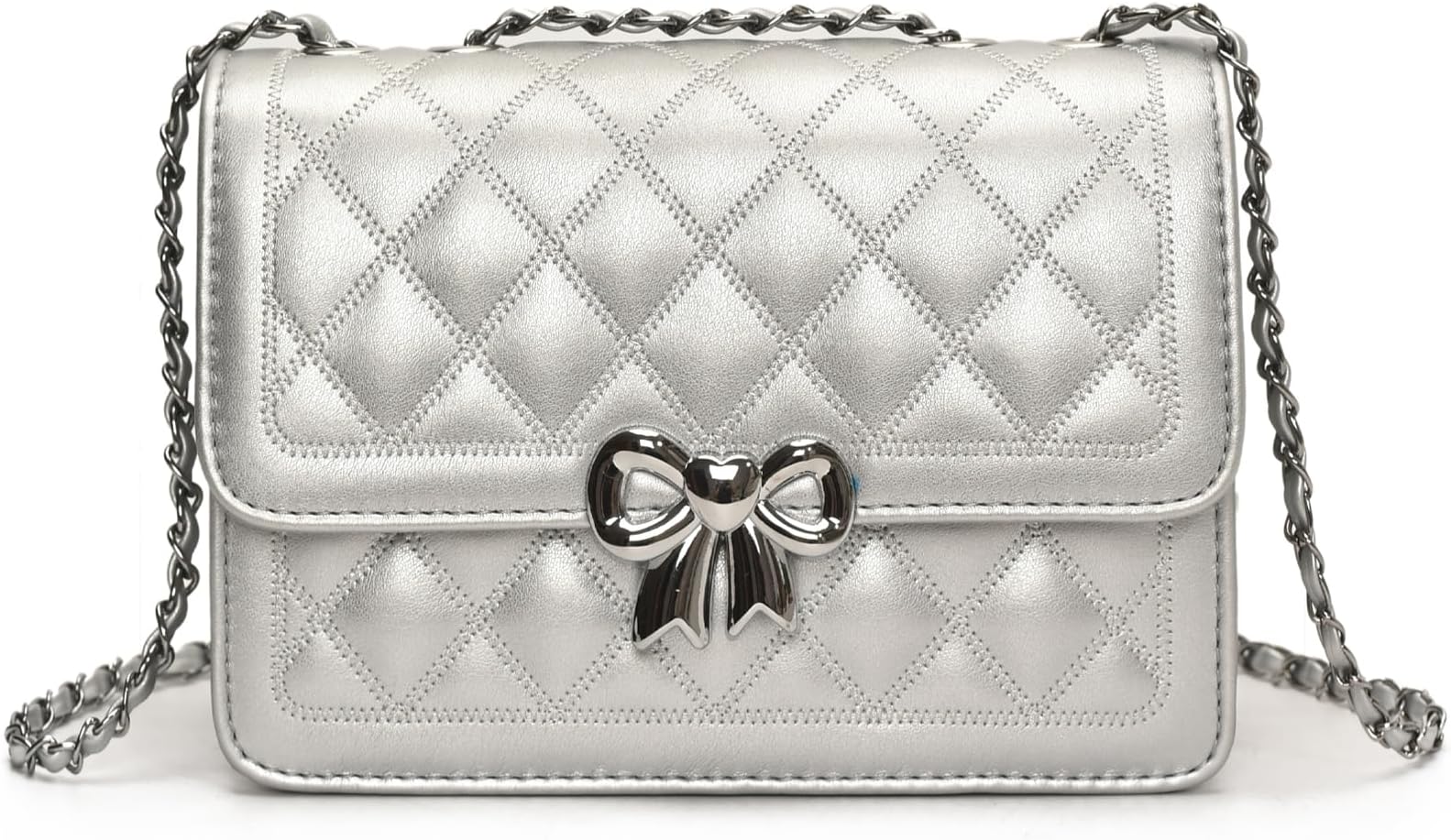 Crossbody Bags for Women Small Handbags PU Leather Shoulder Bag Purse Evening Bag Quilted Satchels with Chain Strap