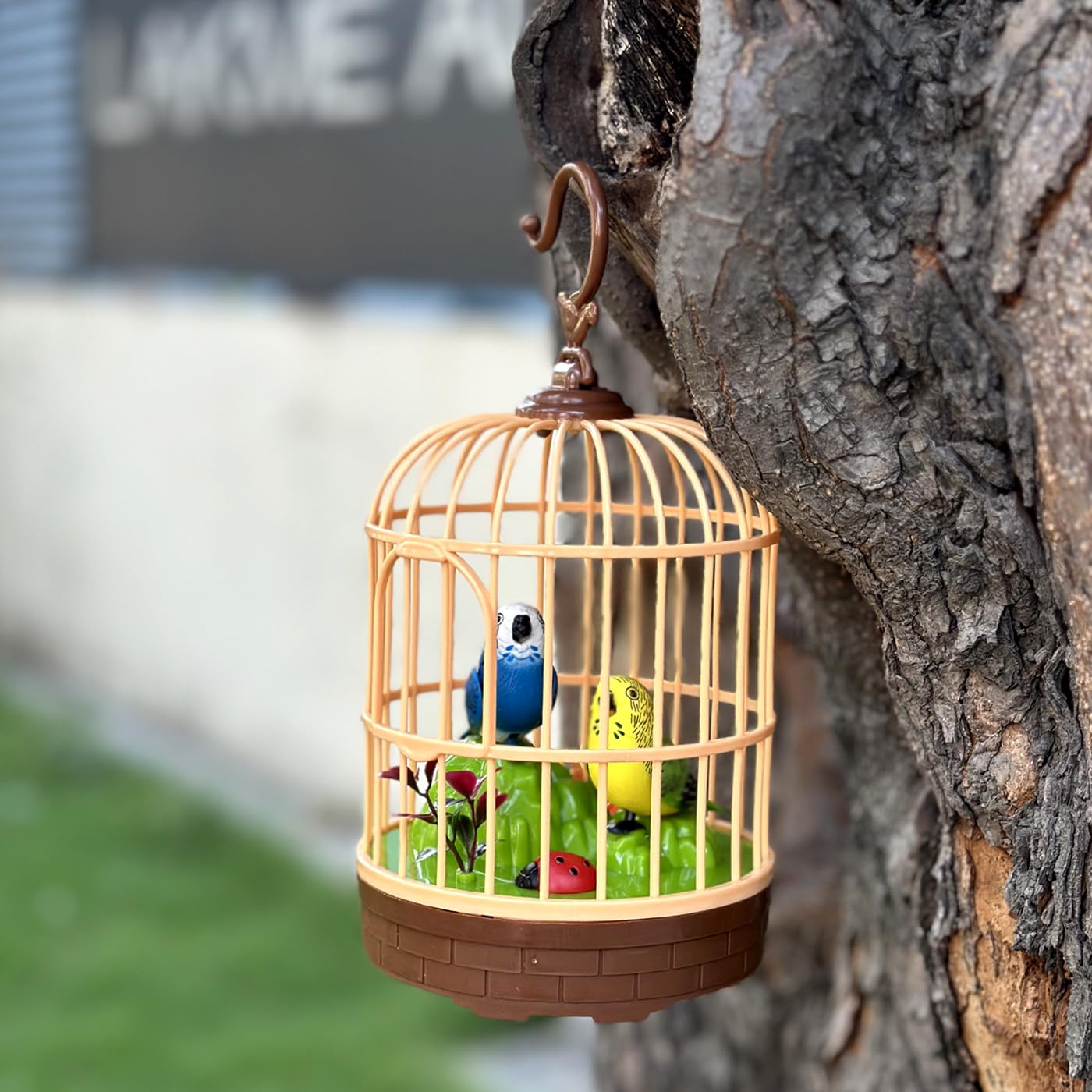 LEYSIN Beautiful Bird Pet Toy in Hanging Cage with Music Singing Moving Chirping for Kids/Adult Pack of 1 (B0C6KTTLJZ) Amazon Price History, Amazon Price Tracker