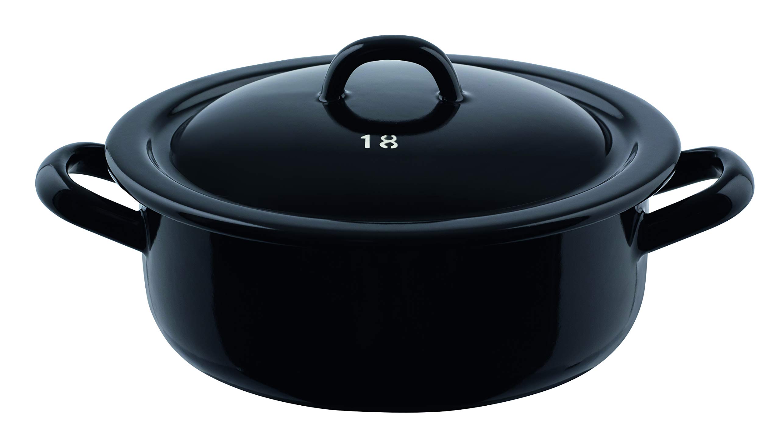 Riess Classic - Giants and Dwarfs Dwarf Casserole, Diameter-14 Cm Black, 0.5 Litres - Image 2