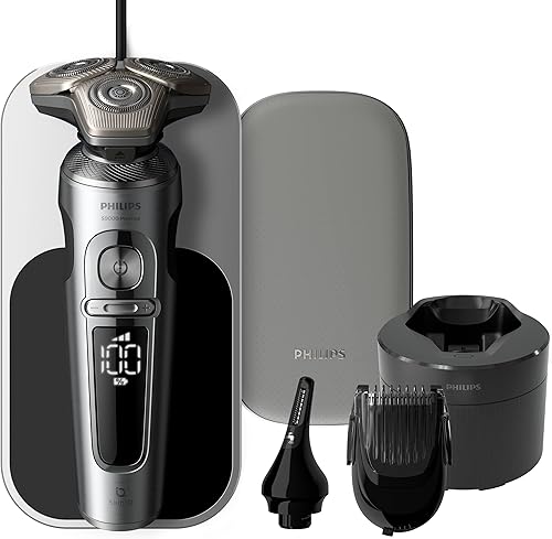 Philips Shaver Series 9000 Prestige - Afeitadora eléctrica en seco y húmedo para hombre con SkinIQ (modelo SP988535)
