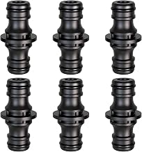 6 Pcs 1/2 Inch Garden Hose Connector Double Plug Connector for Two Hose Extension, High Water Pressure Resistant
