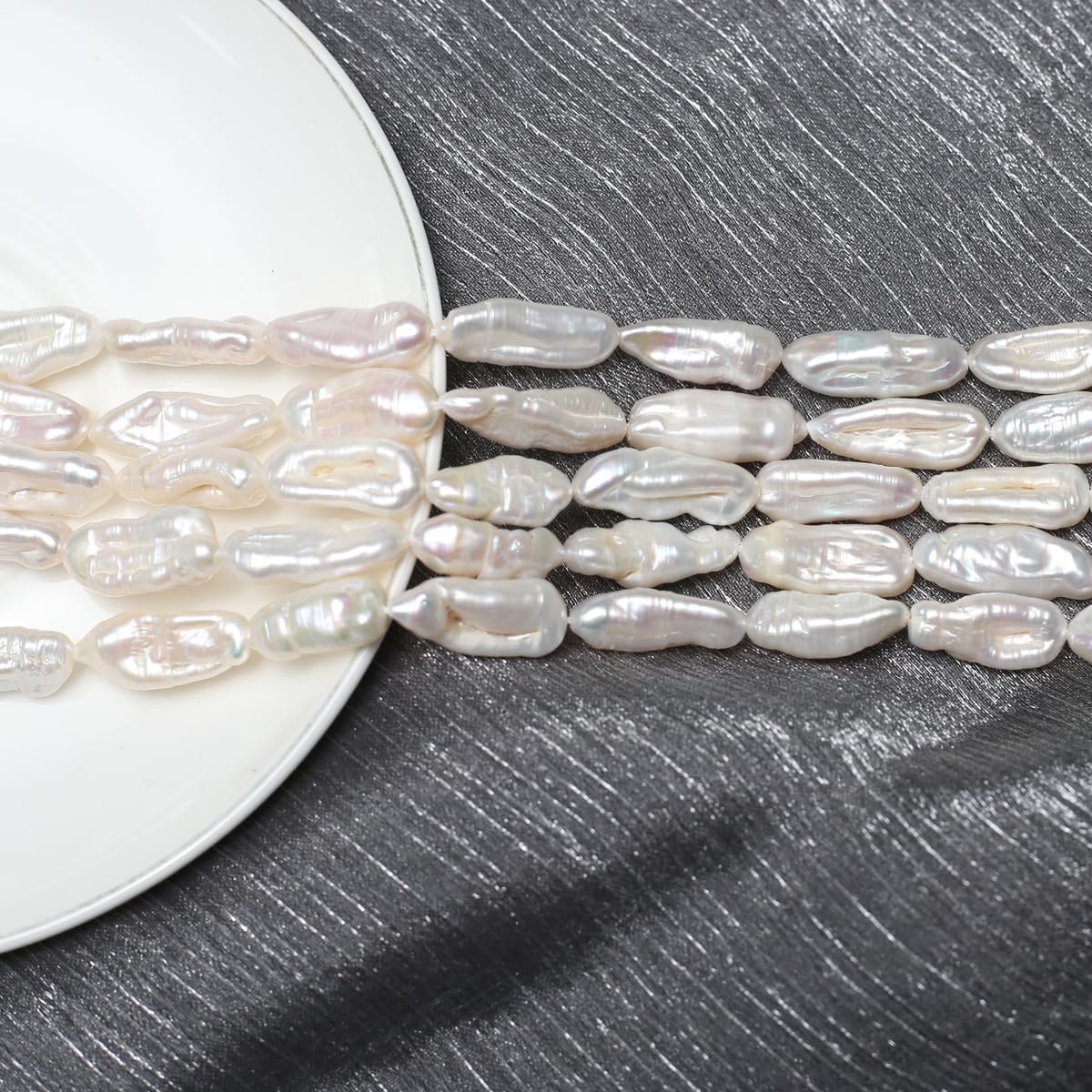 QSLLER Baroque Pearl Beads Irregular Natural Freshwater Cultured Pearl Beads for Jewelry Making Neckalce Craft DIY - Image 4