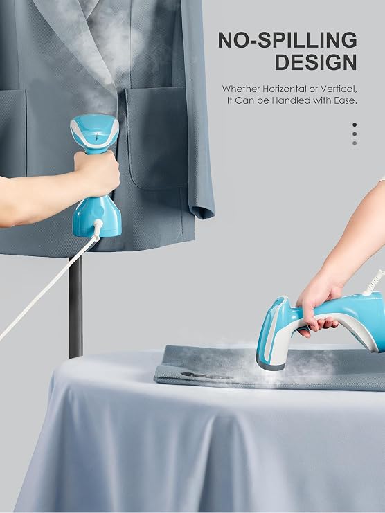 Reemix Handheld Garment Steamer, Portable Clothes Iron for All Fabrics