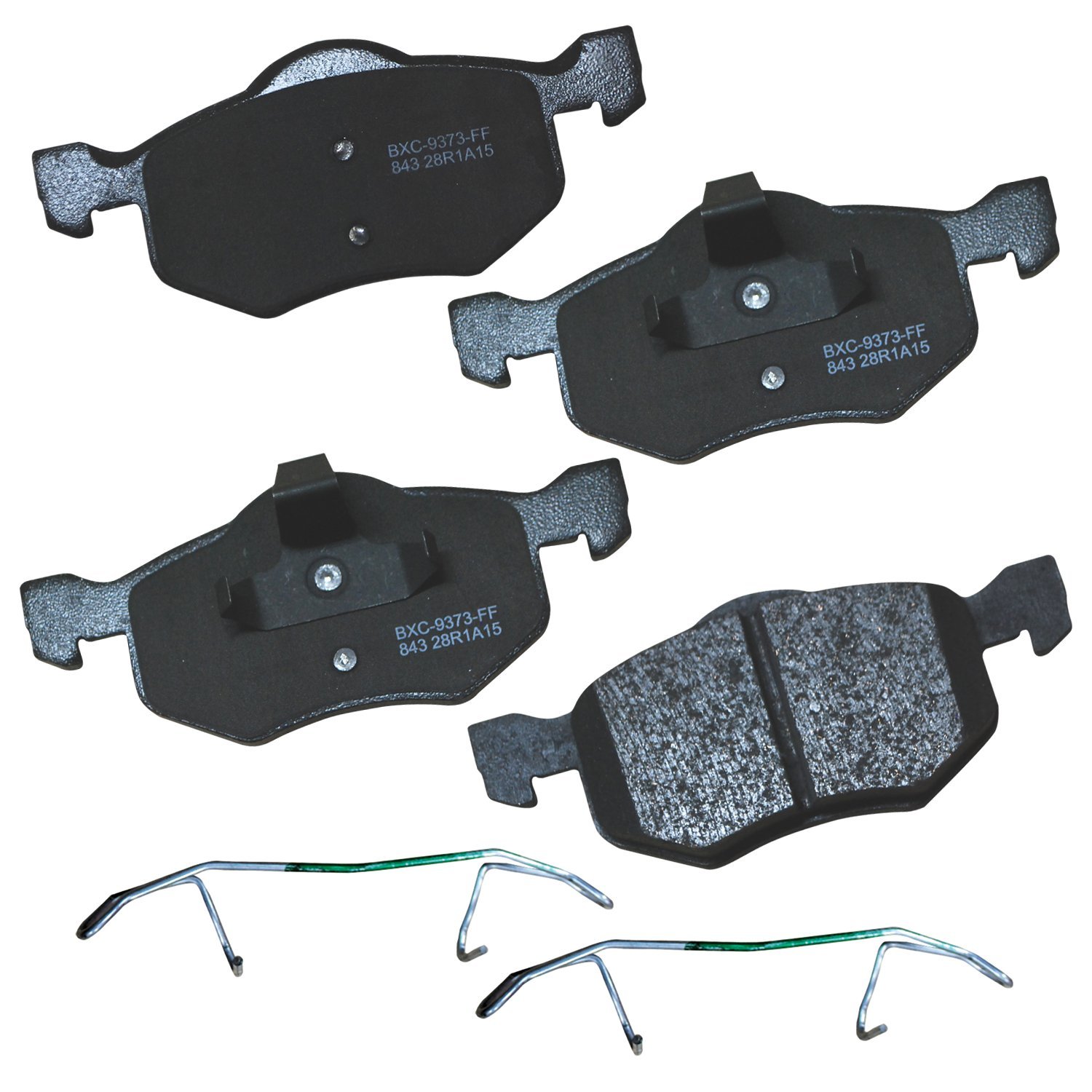 Bendix Premium SBC843 Ceramic Front Brake Pads for Ford Escape 2007-2001, Mazda Tribute 2006-2001, Mercury Mariner 2007-2005
