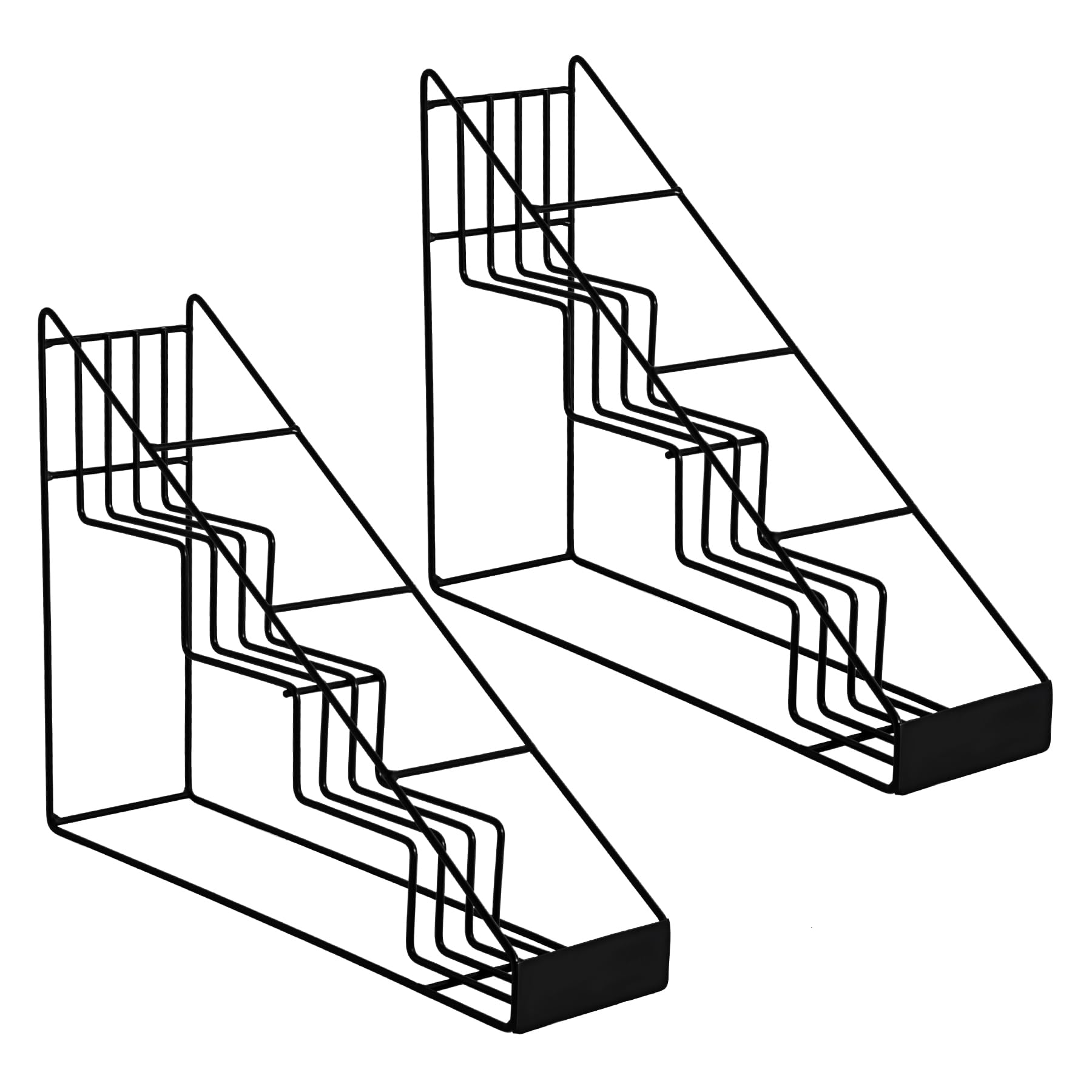 Sponsored Ad - mustry Coffee Syrup Rack for Coffee Bar Accessories, Coffee Syrup Holder Fits with Torani and Monin Syrup, Coffee Bar Organizer Holds 4 Bottles, 2 Pack