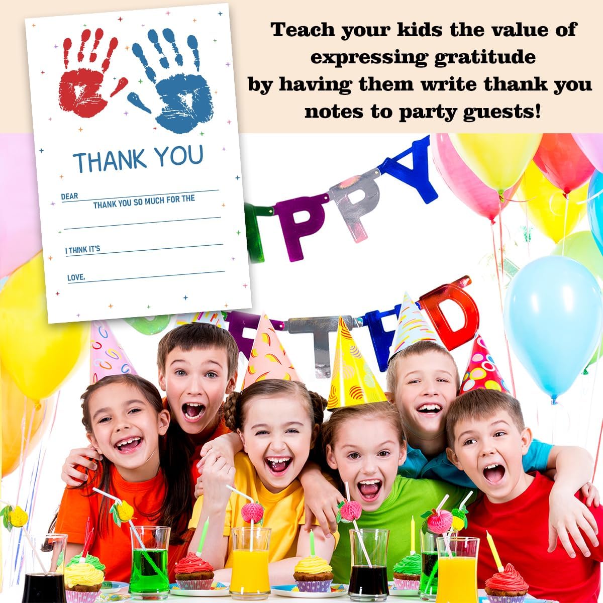 Art Painting Fairy Kids Fill in the Blank Thank You Cards for Art Birthday Party Supplies Decor, Thank You Notes for Boys or Girls, 20 Cards With 20 Envelopes – (Ganxie07) - Image 4