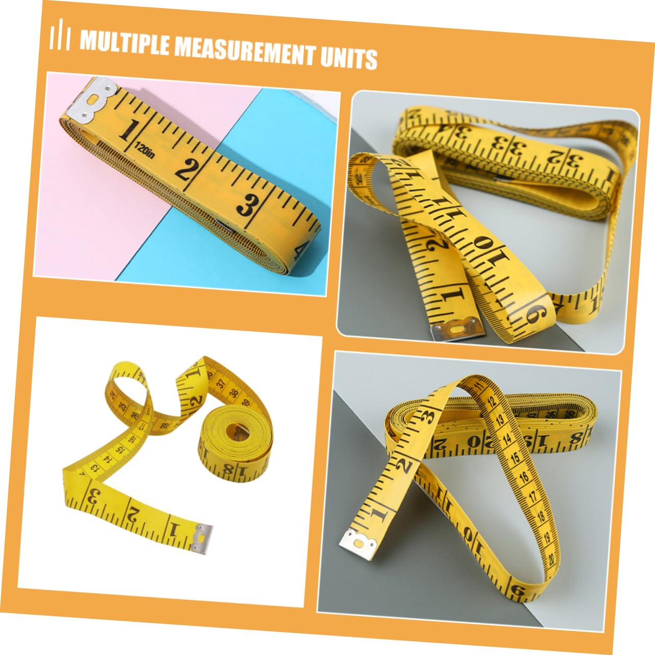 Double Scale Soft Tape Measure for Body Measurements Durable PVC Tailor Tape for Sewing Crafting Flexible Fabric Measuring