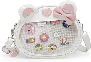 Bowknot Ita Bag kawaii Shoulder Bag Crossbody Kawaii Pin Display Bag for Cosplay