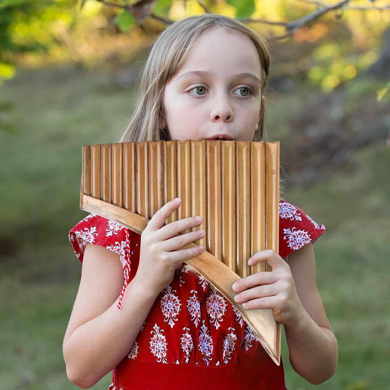 Flûte à pan en Bambou à 15 Tubes - Clé en Sol - Musique Traditionnel Chinois - Musique Traditionnel - Flûte à Main Gauche/Droite - Instrument à Vent en Bois | Chinois - Musique Traditionnel - Flûte à Main Gauche/Droite - Instrument à Vent en Bois