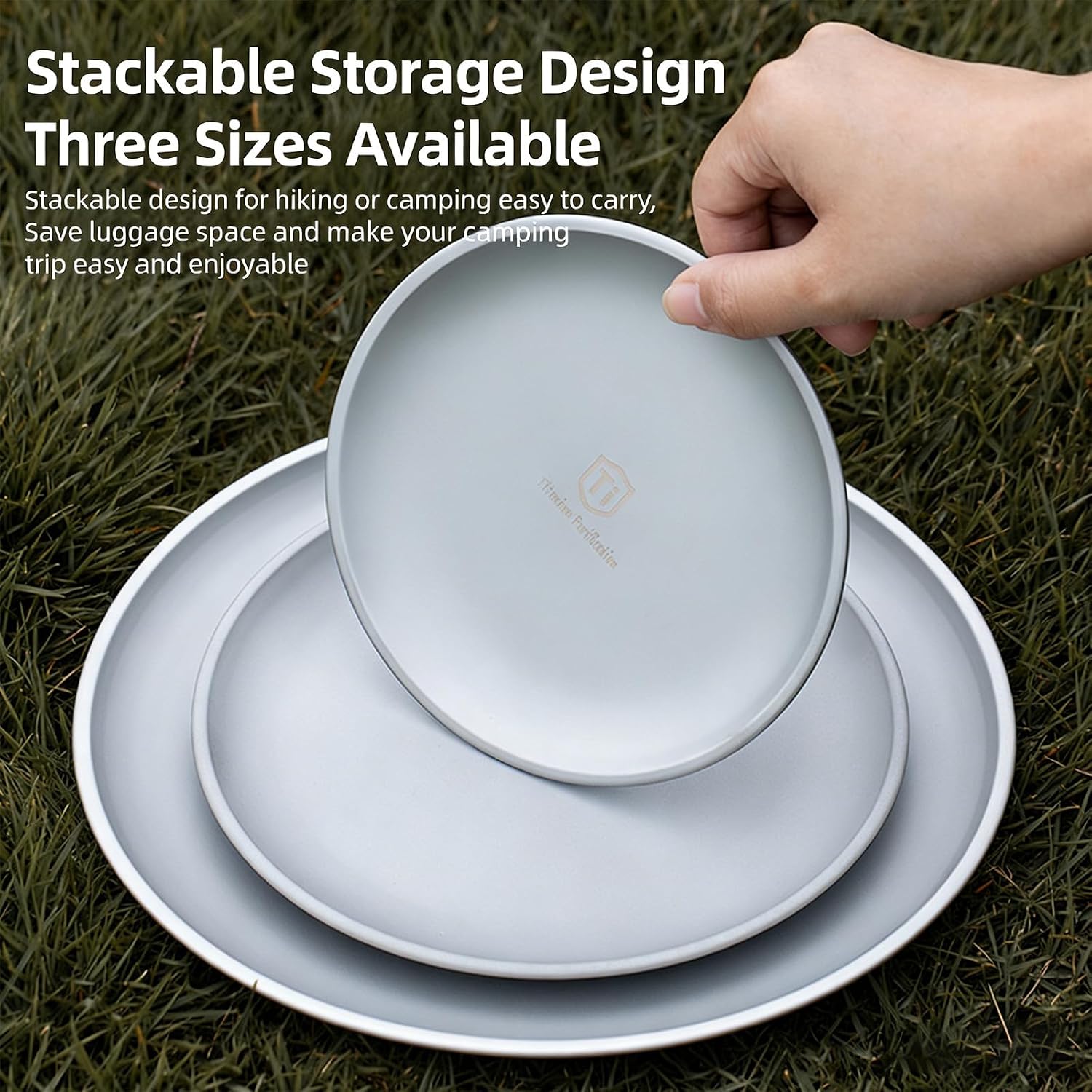 Light Weight Meal Tray Easy to Food Plate Suitable for Indoor Outdoor Use Stainless Steel Camping Tableware Outdoor Camping