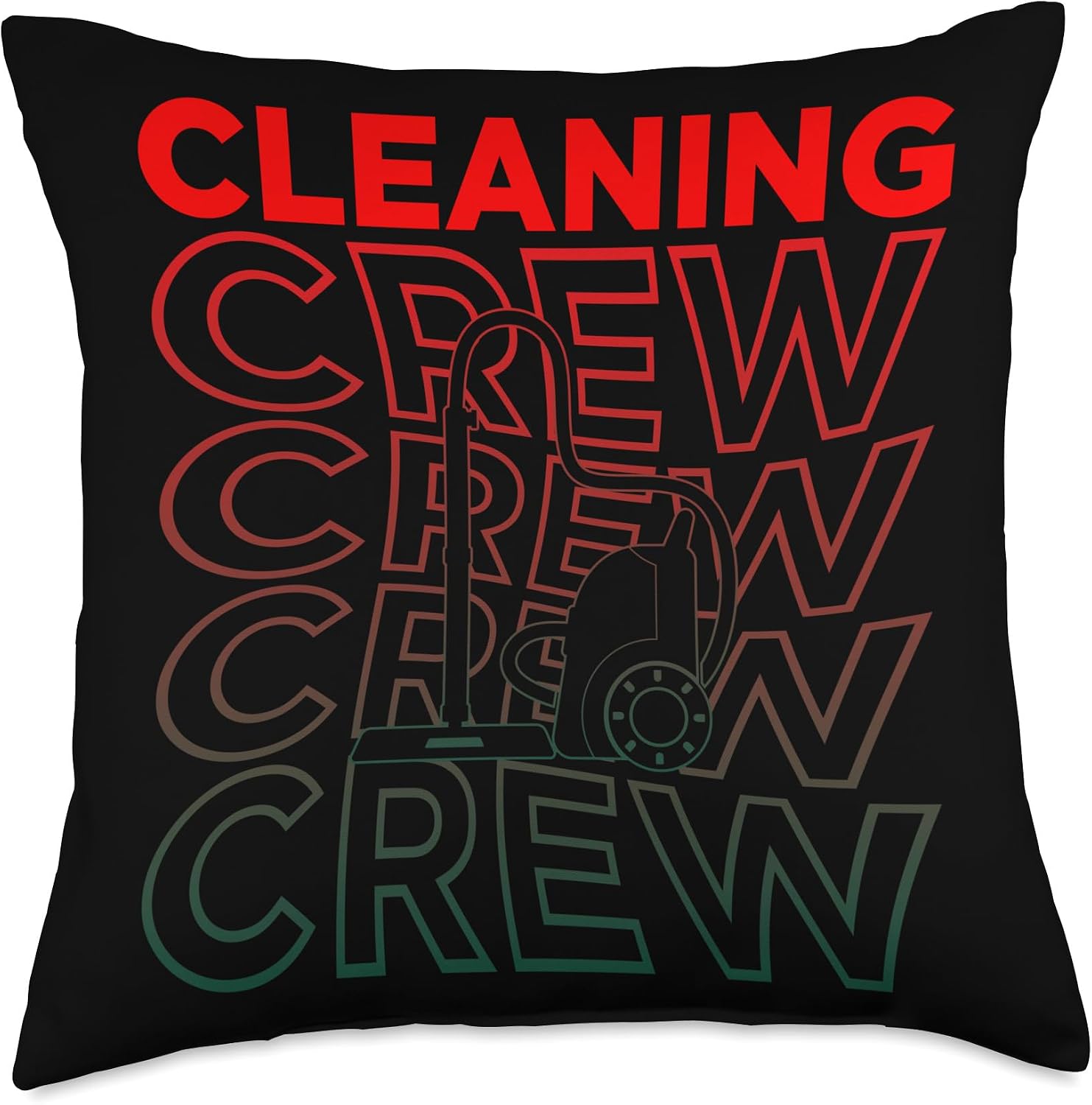 Housekeeping Crumb Hunter Funny Vacuumologist Joke Throw Pillow