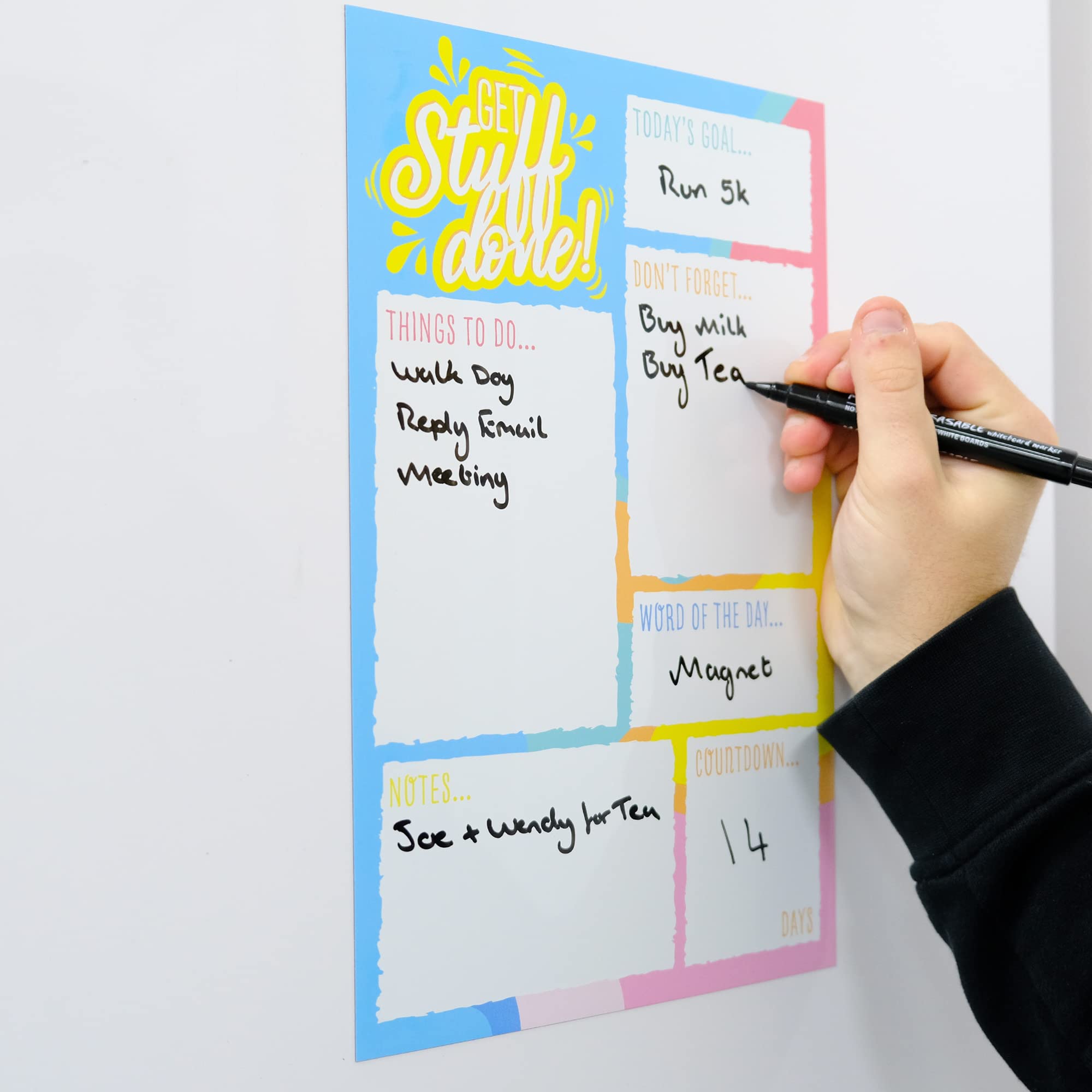 Magnetic To Do List, Daily Planner and Organiser for Fridge Whiteboard or Office, Get Organised, Reduce Stress - Image 3