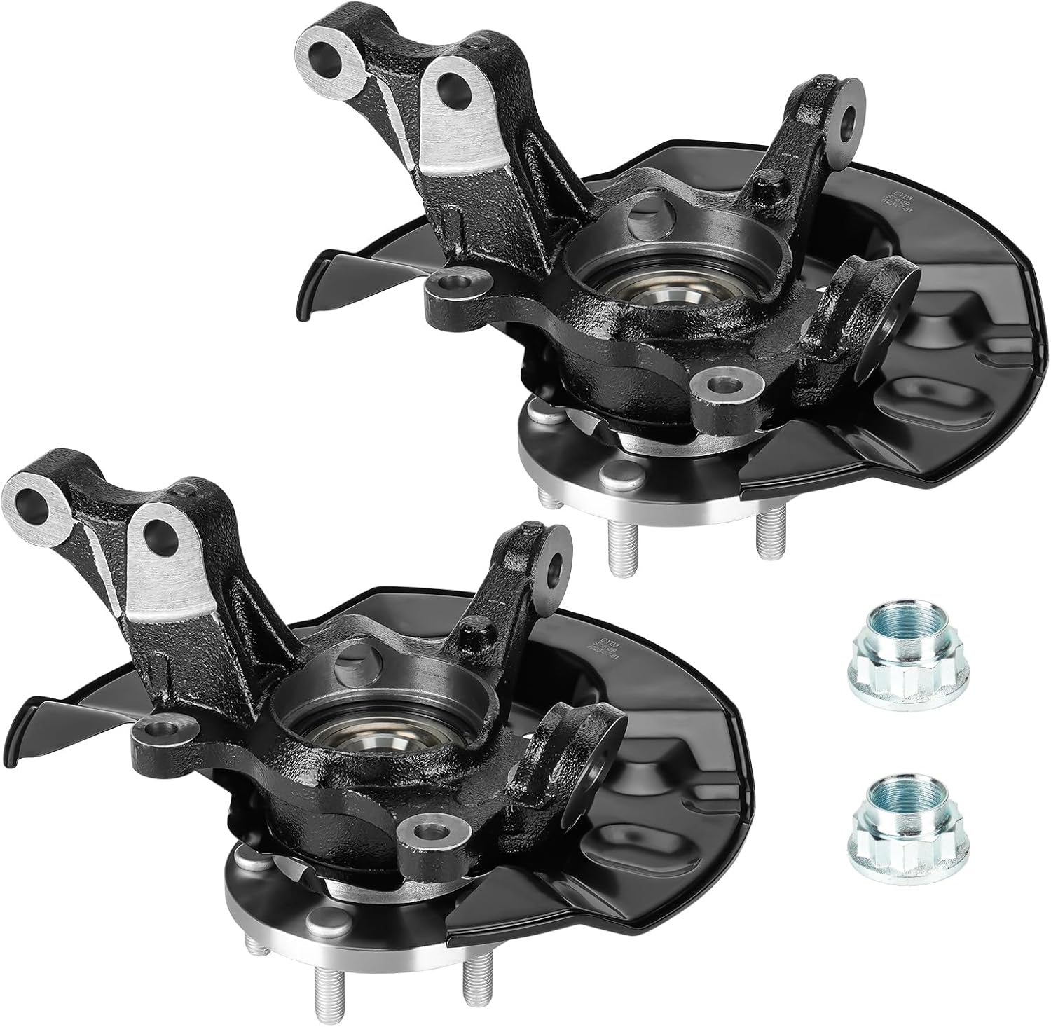 TadaMark Front Steering Knuckles & Wheel Bearing Hub Assembly Fit for 2003-2008 Toyota Corolla L4 1.8L, 5 Lugs Left Driver & Right Passenger Side, Replace for 698389 698-389 698-388 698388