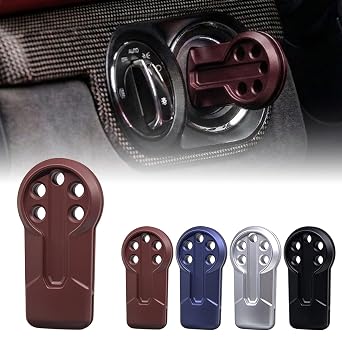 AeroBon Bordeaux Red Matte Painted Ignition Plug for Porsche 718 Boxster