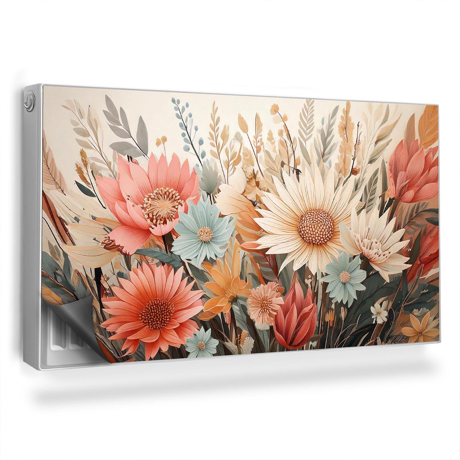 Cache Radiateur 110x60 cm pour Salon et Cuisine au Style Pastel