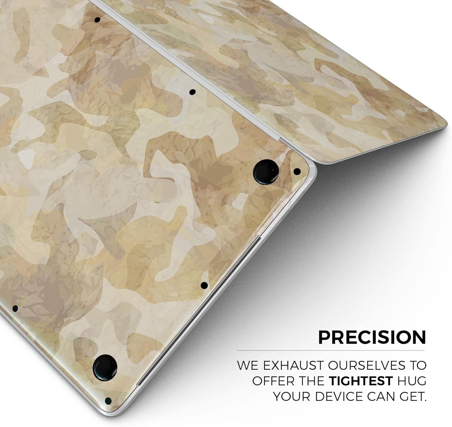 DesignSkinz - Desert Camouflage V1 - Full-Body Wrap Protective Decal Skin Kit Compatible with MacBook 14" Pro M1 (A2442)