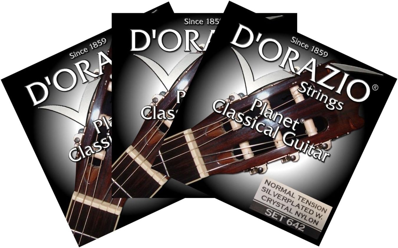 Classical Guitar Strings / Spanish Guitar Strings By D'orazio Strings-set 642 Normal Tension 3pack