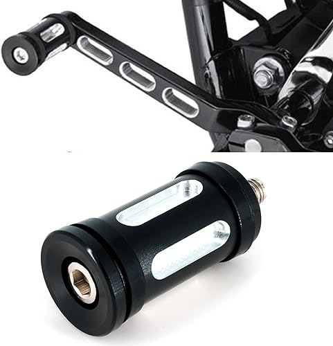 Americruise - Clavija de cambio de corte de borde de motocicleta compatible con modelos Harley Dyna Touring Softail Sportster Street (negro)