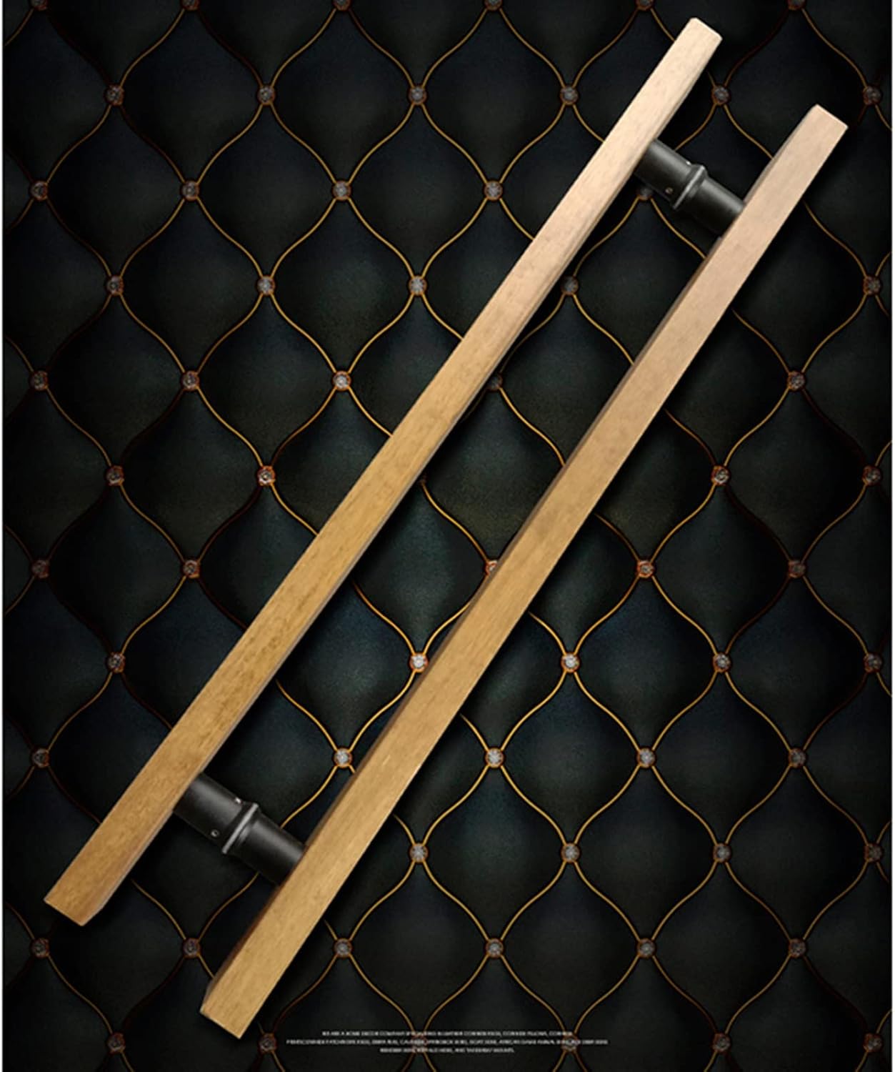 Heavy Duty Barn Door Handle Set 100cm/39.5inch & 80cm/31.5inch Easy Installation for Wood/Glass Gates Internal/External Use