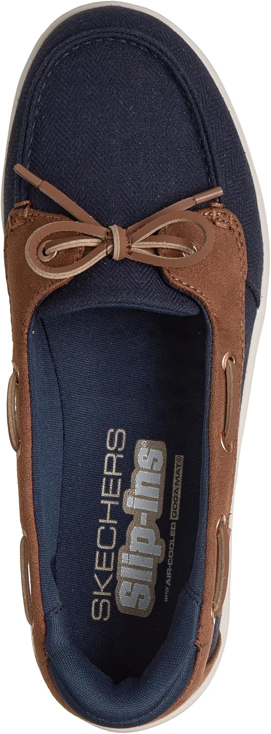 Skechers Womens Hands Free Slip-ins On-the-go Flex Radiant Scooped Boat Shoe