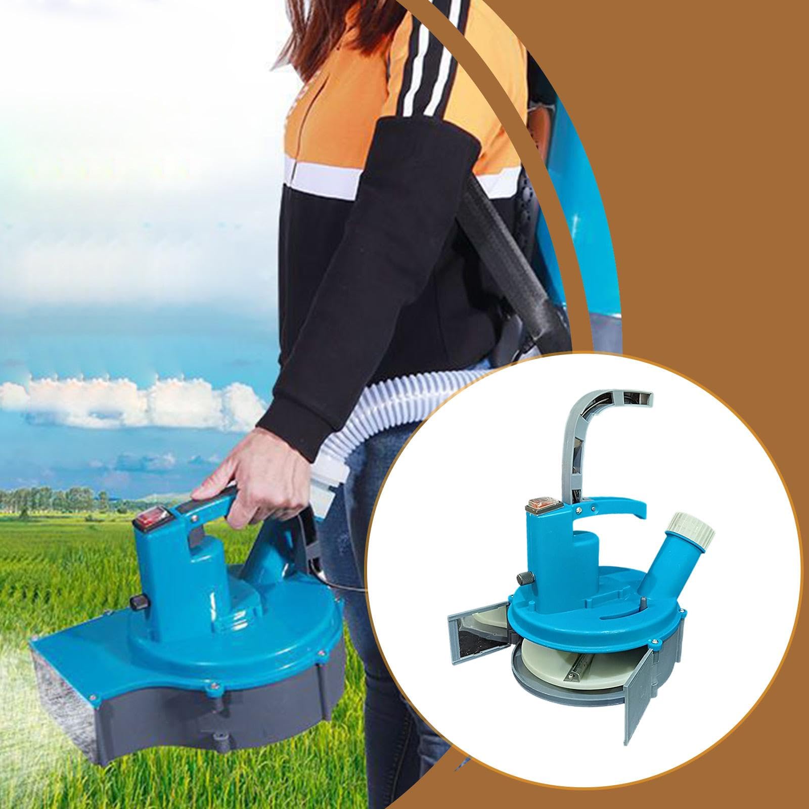 Testa di Spandimento Elettrico per Fertilizzanti con Maniglia, Attrezzatura Agricola, Spandiletame Elettrico per E Cortili, Testa Rotonda