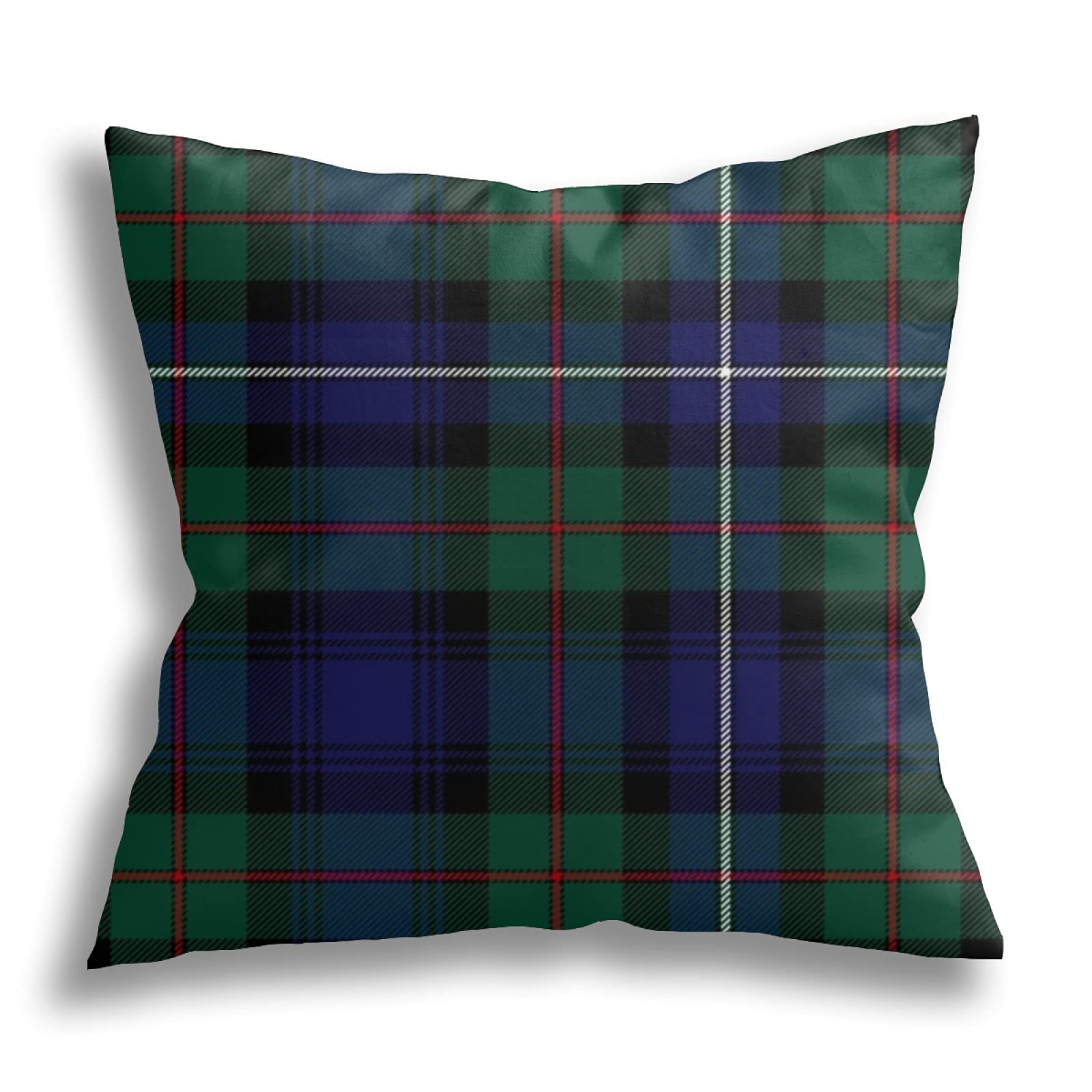 Cushion Cover Case 45x45cm, Robertson Hunting Tartan Sofa Cushion Cover Fashion Decorative Pillowcases Casual Plush Throw Pillow Covers, For Outdoor, Furniture