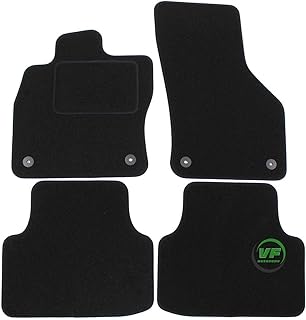 J&J AUTOMOTIVE Tapis de Sol en Velours pour Octavia 5E à partir de 2013, Ajustement précis, Fond antidérapant, renforcé au Niveau des pédales